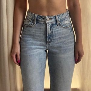 denim jeans straight high rise old navy size 6